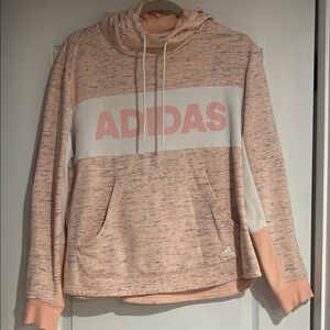 Adidas Women's Pink/Peach Cowl Neck Sweater